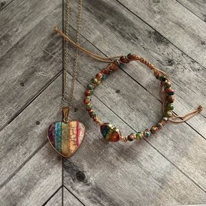 Gold Heart Pendant Necklace